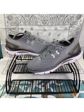 Under Armour SpeedForm Gemini 2 Womens Size 9 Gray Running Shoes Sneakers EUC